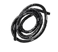 GRASAKY Gaine spiralée Flexible for Protection de câbles protéger Le Manchon(Noir,ID 6.0mm x 2 Meters)