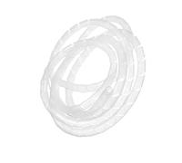GRASAKY Gaine spiralée Flexible for Protection de câbles protéger Le Manchon(White,ID 6.0mm x 2 Meters)