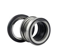 GRASAKY Joint d'arbre mécanique série 104, diamètre intérieur de 12 à 45 mm, en céramique, carbone, NBR, soufflet en caoutchouc à ressort unique, for pompes de canalisation d'étanchéité