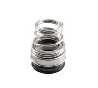 GRASAKY Joint mécanique d'arbre de pompe à eau 155, diamètre intérieur de 12 mm à 40 mm, joint d'arbre secondaire à soufflet en céramique NBR Arbre rotatif(24mm ID)