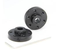 GRASAKY Lot de 2 accouplements à bride rigide universels en aluminium, 5 mm et 6 mm, guide-moteur, coupleur d'arbre Connecter joint(5mm bore)