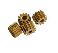 GRASAKY Lot de 5 pignons droits en laiton 0,5 module 16 dents 0,5 m 16 dents 2 mm 3 mm 3,175 mm, arbre à ajustement serré, dents droites Pignon d'arbre(3mm thick 1.98mm hole)