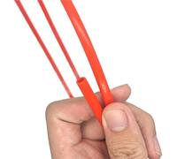 GRASAKY Tube en PTFE de 1 mètre, ID 2mm OD 4mm for pièces d'imprimantes 3D, extrudeuse de tuyaux, extrémité chaude, Filament 1.75mm 3mm Convery(Red,ID3mm OD4mm)