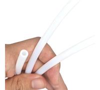 GRASAKY Tube en PTFE rouge blanc bleu noir, 10 mètres, for Filament 1.75mm 3mm, extrémité chaude, extrudeuse, gorge, pièce d'imprimante 3D Convery(White,4x6mm)
