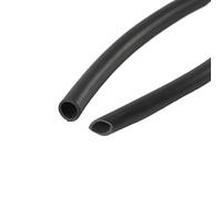 GRASAKY Tuyau d'irrigation et de Transport en caoutchouc fluoré noir, tuyau à haute résistance à la Corrosion, 2mm, 3mm, 4mm, 5mm, 6mm, 25mm Transfert(5 meter 3x6mm)