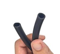 GRASAKY Tuyau en caoutchouc fluoré de 1 mètre, ID 2mm 3mm 4mm 5mm 6mm 7mm 8mm 10mm 12mm, Tube noir résistant à la chaleur et à la corrosion Transfert(6mm x 9mm)