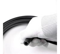 GRASAKY Tuyau en caoutchouc fluoré noir ID 2mm 3mm 4mm 5 6 7mm 8mm 10mm 12mm, Tube FKM résistant aux hautes températures, à la Corrosion, 1 mètre Transfert(12mm x 16mm)