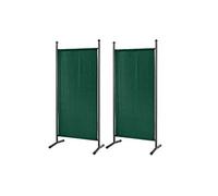 GRASEKAMP Lot de 2 paravents de 78 x 178 cm Vert