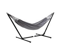 GRASEKAMP Qualität seit 1972 48257 Hamac Relax réglable jusqu'à 330 cm avec hamac XL Gris 210 x 140 cm