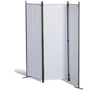 GRASEKAMP Qualität seit 1972 Paravent de séparation en 3 Parties Blanc 165 x 170 cm
