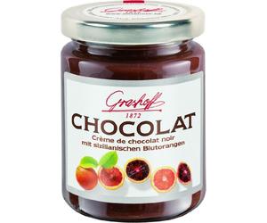 Grashoff chocolate spread dark chocolate and blood orange, for breakfast, on croissants and bread, 250 g