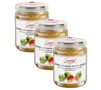 Grashoff Sauce moutarde aux figues vertes pour plats de viande, paquet de 3 200 ml