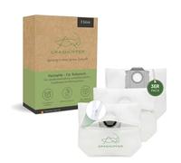 GRASHÜPFER Lot de 3 sacs d'aspirateur réutilisables pour Roborock Qrevo, Saros et Curv Series