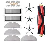 GRASKY Brosse principale amovible Filtre HEPA lavable/convient pour Xiaomi Roborock S6 S60 S65 S5 MAX T6 Tanos Pièces de rechange pour chiffon de nettoyage (couleur : vert clair)