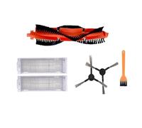 GRASKY Brosse principale, filtre Hepa, brosses latérales, serpillère/convient pour robot xiaomi STYJ02YM/adapté pour Conga 3490 Viomi V2 PRO V3 SE V-RVCLM Pièces d'aspirateur (couleur : chocolat)