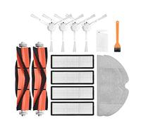 GRASKY Brosse principale, filtre Hepa, brosses latérales, tissu serpillère/convient pour aspirateur Xiaomi Mijia 1C 2C 1T F9 STYTJ01ZHM et STYTJ02ZHM (couleur : jaune clair)