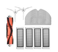 GRASKY Brosse principale lavable, filtre Hepa, brosse latérale, kit de serpillère/convient pour aspirateur Xiaomi Mi 1st 1s Robot Roborock S50 S51 S55 S6 pièces (couleur : conforme à l'image-17)