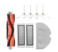 GRASKY Brosse principale lavable filtre HEPA kit brosse latérale/convient pour Xiaomi Mi Vacuum 1st 1S Robot Roborock S50 S51 S55 S6 T60 T61 T65 Pièces (couleur : G)