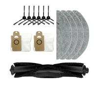 GRASKY Chiffons à vadrouille sacs à poussière brosse principale brosse latérale filtre HEPA/convient pour aspirateur robot Lydsto R1 Pièces de rechange (couleur : vert clair)