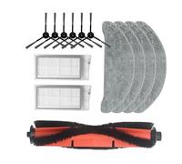 GRASKY Chiffons à vadrouille sacs à poussière brosse principale brosse latérale filtre HEPA/convient pour aspirateur ROIDMI EVE Plus Pièces de rechange (couleur : rouge)