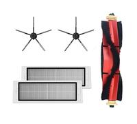 GRASKY Chiffons de nettoyage brosse principale filtre HEPA lavable/adapté pour Xiaomi Roborock S6 S5 MAX S60 S65 S5 S50 S55 E25 E35 Pièces d'aspirateur (couleur : auburn)