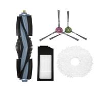 GRASKY / Convient pour les accessoires d'aspirateur Ecovacs Deebot X1, kit de brosse principale, filtre HEPA, chiffon serpillère, sac à poussière, pièces de rechange pour robot omni turbo (couleur :