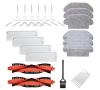 GRASKY Couvercle de brosse latérale principale, filtre Hepa, serpillère/convient pour Xiaomi Mi Robot Aspirateur Mop Pro STYTJ02M Accessoires de robot nettoyeur (couleur : ensemble B blanc)