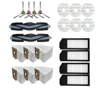 GRASKY Filtre Hepa, brosse latérale, brosse principale, serpillère/convient pour Ecovacs Deebot X1 Turbo Omni Robot Aspirateur Pièces de rechange Accessoires (couleur : jaune clair)