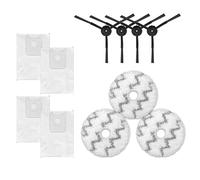 GRASKY Filtre Hepa Sac à poussière Brosse Latérale Vadrouille Chiffon / Convient pour Roidmi Eva Smart Robot Aspirateur Robot Pièces de rechange Accessoires (couleur : jaune clair)