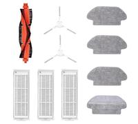 GRASKY / Fit for Xiaomi STYJ02YM (/ Fit for Mi Robot Mop-P) Aspirateur Composants Lavables Brosse Noir/Blanc Brosse Hepa Filtre Mop Roue (couleur : Set C)
