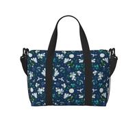 Grass and Dove Sac de voyage pour homme, sac de week-end, sac de sport, noir, One Size