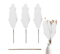 Grass de Pampas séchés, Boho Pampas, Boho Art décoration-110 cm Fleurs sèches moelleuses dans Le Style Boho, décoration de la Maison pour Arrangements de Fleurs de Mariage, décoration de