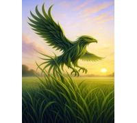 Grass Eagle Sketchbook - Hardcover (8.25 × 11 in Dotted Pages for Artists): A creative companion from BROH Line Studio’s Elementals Art Edition