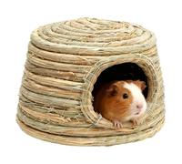 Grass House - Nid Confortable tissé à la Main, cachette de Lapin Respirante - pour Poulet, Hamster, Chat, Petit Animal Domestique