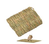 Grass Mat for Cats, Woven Scratching Pad, Grass Soft Natural Mat, Chew Toy and Bedding,Multi-Purpose Use, Durable and Long-Lasting Ideal for Bunnies, Dogs, Resting and Play Area, 28x40x1cm
