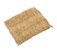 Grass Mat, Woven Scratching Bedding, Chew Toy, Soft Resting Mat, Multi-Use Animal Sleeping Pad and Play Area for Home Comfort, Enrichment, Small Pets, Bunnies, 11.02x15.75x0.39 in