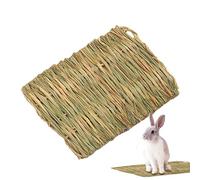 Grass Mat, Woven Scratching Pad, 11.02x15.75x0.39 inches Soft Natural Bedding Chew Toy, Sleeping Resting Relaxing Play Area for Cats Bunnies Dogs and Small Pets
