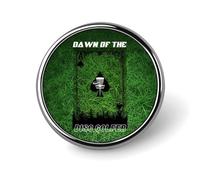 Grass Poker Disc Golf Round Brooch Pin Badge Lapel Tie Pin for Women Men Office Worker Teacher Decor