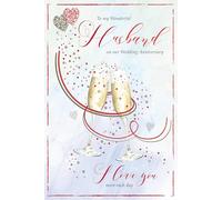 Grass Roots Carte d'anniversaire avec inscription « To My Wonderful Husband on Our Anniversary »