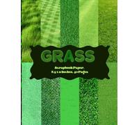 Grass Scrapbook Paper 8.5 x 11 Inches, 40 Pages: 20 Double Sided Sheets with 10 Unique Designs