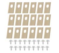 Grass Trimmer Blade Stainless Steel Lawn Mower Cutting Blade W/Screw Kit Replacement,Compatible For Dreame,Lawnmower Accessories lawn mower(18PCS Gold)