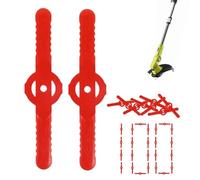 Grass Trimmer Replacement Cutter - 100 Pieces Straight Line Cutting Blades, Universal Straw Cutting Machine Accessories, Garden Yard Landscaping Tool for Backyard Farm Park Home Outdoor Maintenance