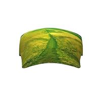 Grassland Paths - Chapeaux de protection solaire résistant à la transpiration pour femme, casquette de baseball vide, visière de tennis, visière de golf, noir, taille unique, Noir, taille unique
