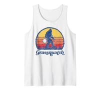 Grassquatch! Funny Bigfoot & Banjo Bluegrass Sasquatch Shirt Débardeur