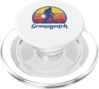 Grassquatch! Funny Bigfoot & Banjo Bluegrass Sasquatch Shirt PopSockets PopGrip pour MagSafe