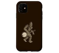 Grassquatch! Vintage Bigfoot & Bluegrass Banjo Music Coque pour iPhone 11