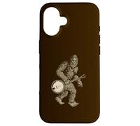 Grassquatch! Vintage Bigfoot & Bluegrass Banjo Music Coque pour iPhone 16