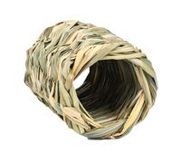Grastunnelnest,Gewebter Tunnel für Haustiere,Hamstergrastunnel Kaninchentunnel-Versteck | Kleines Haustier-Kleintierspielzeug, handgewebte Grasbettwäsche, Häschen-Grashaus, interaktives Spielzeug