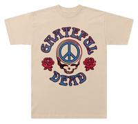 Grateful Dead Excl Simple Peace SYF Rose T-Shirt, Naturel, S Mixte