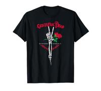 Grateful Dead Skeleton Hand Peace with Roses Vintage Band T-Shirt
